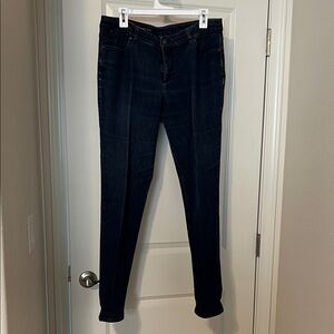 Talbots Signature Women's Deep Indigo Slim Ankle jeans.
